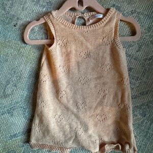 Peach baby Knit romper 3-6 months